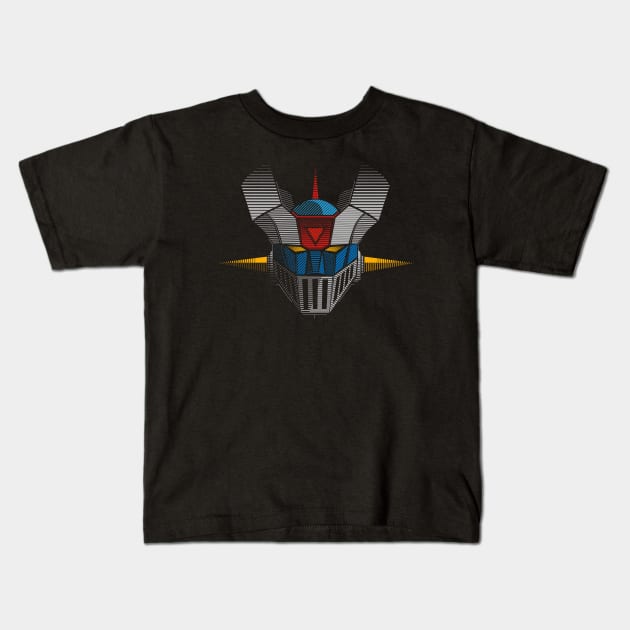 089b Mazinger Z Kids T-Shirt by Yexart